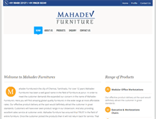 Tablet Screenshot of mahadevfurniture.com